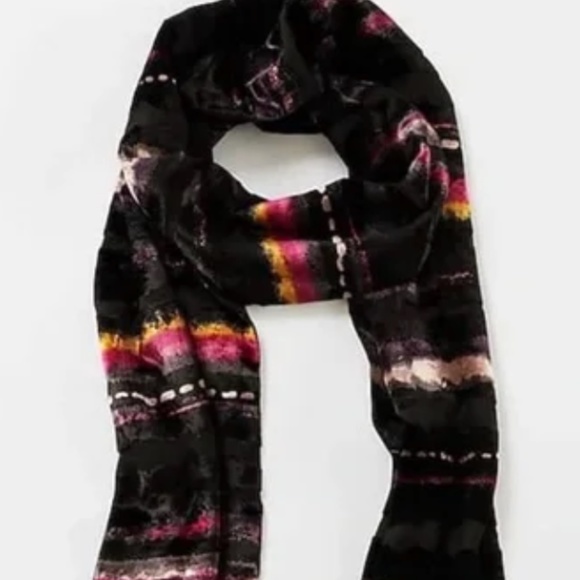 J.Jill NEW Velvet Burnout Watercolor Scarf NWT - Picture 1 of 9